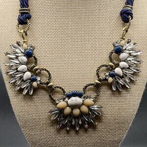 Isabel And Chloe Rhinestone Statement Necklace 17.5”-19”